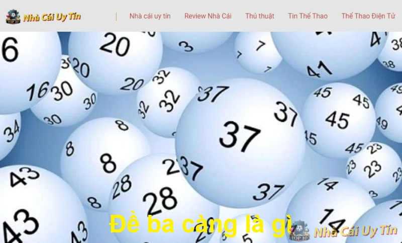 Ba càng là gì? Lô 3 càng ăn bao nhiêu tiền 1 Đề ba càng là gì?