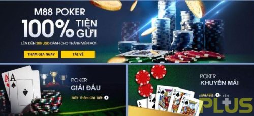 Top game poker đổi thưởng uy tín với giá trị siêu khủng 3 poker M88